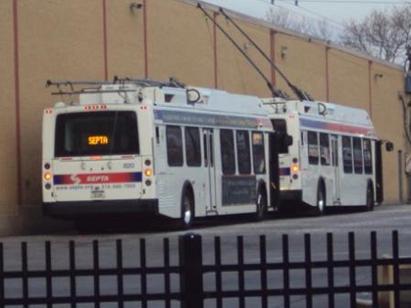 820 and 836 at Frankford Transportation Center 
Keywords: Frankford, TrolleyBus
